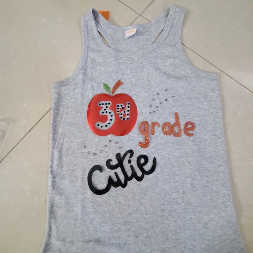 NWT Kids Tank Top Back Fit Style Hand Design n Cut